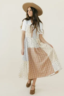 Polagram Claire Dress-Ivory Multi Neutral Sale
