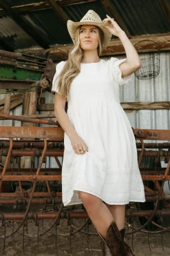 Tea N Rose Coastline Dress-Ivory White Best
