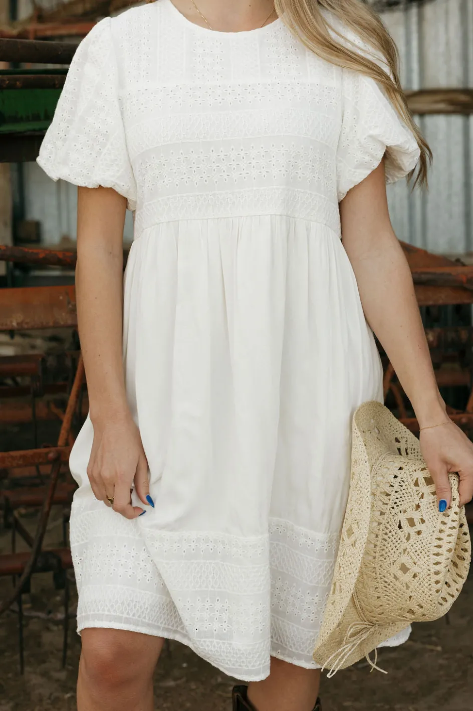 Tea N Rose Coastline Dress-Ivory White Best