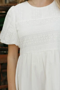 Tea N Rose Coastline Dress-Ivory White Best