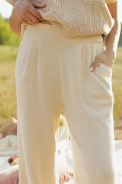 Tea N Rose Cole Pants-Ivory Sale