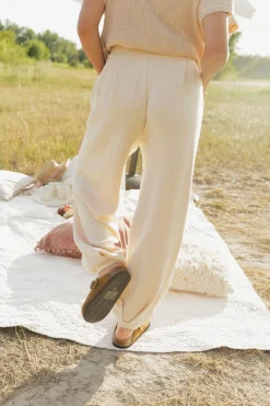 Tea N Rose Cole Pants-Ivory Sale