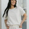 Polagram Corrie Top-Ivory/Taupe Neutral Discount