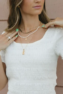 Ali Express Cowrie Shell Necklace-Gold Best
