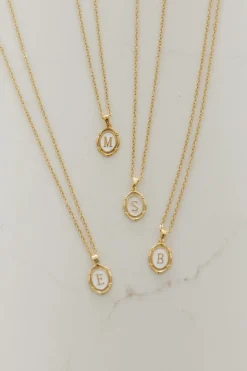 Ali Express Dainty Initial Necklace-Gold Hot