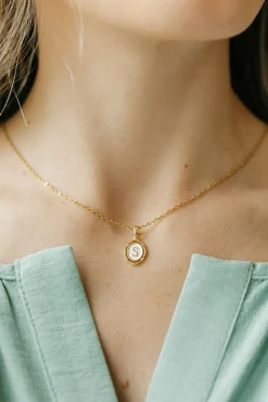 Ali Express Dainty Initial Necklace-Gold Hot