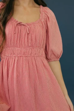 Polagram Dakotah Dress- Red Outlet