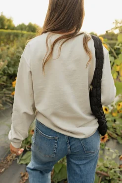 Shop Southern Belle Dancing Skeletons Pullover-Taupe Fashion