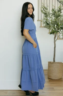 UpMost Daniela Dress-Dusty Blue New