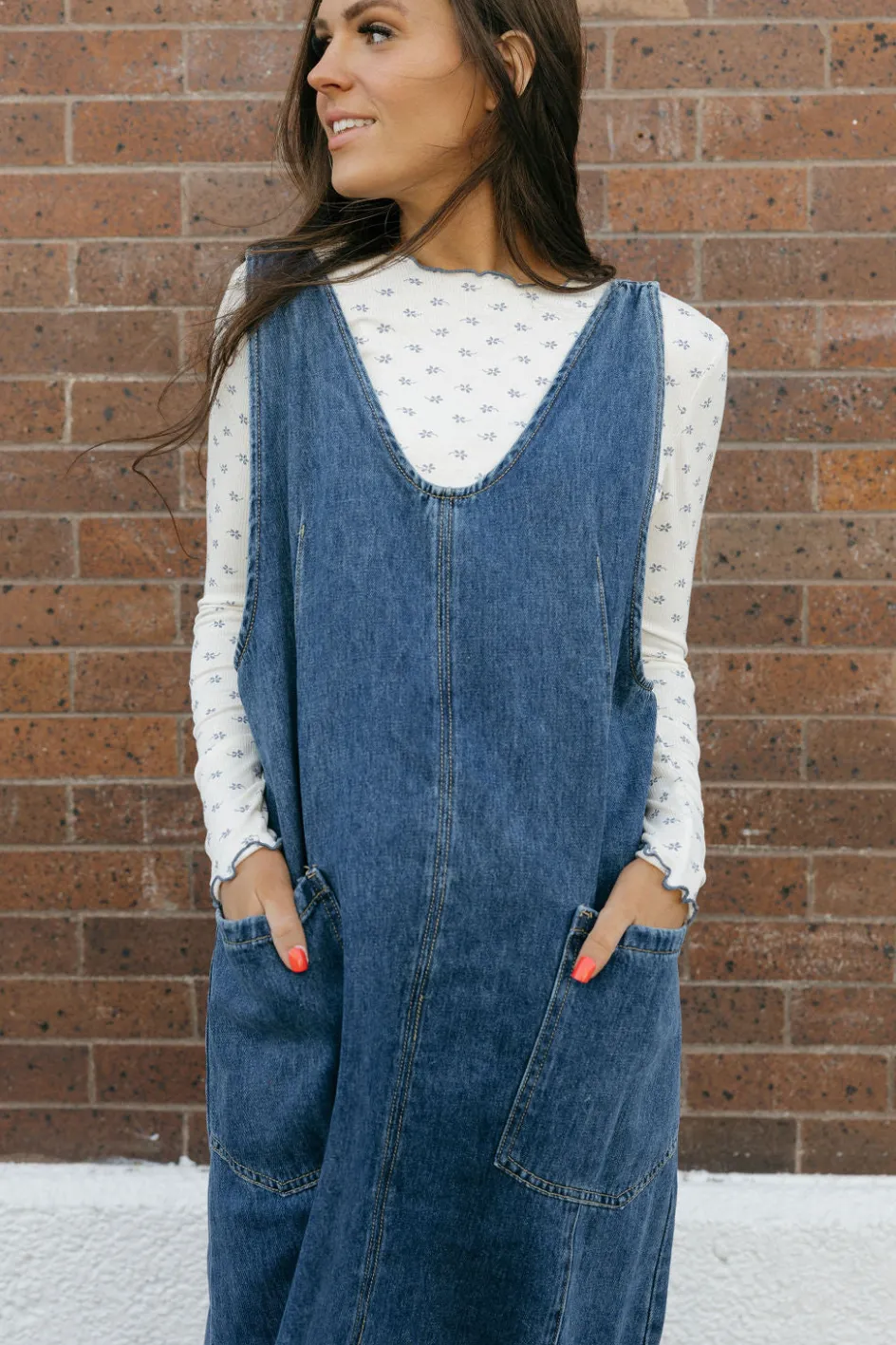 Tea N Rose Daria Dress-Indigo Blue Best