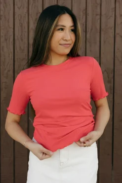 Dongguan Huoyoung Apparel Co Delaney Top-Watermelon Red Hot