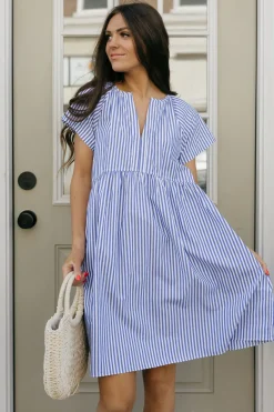Anniewear Dilly Dress-/Ivory Blue Hot