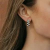 Ali Express Donnie Earrings- Black/White Fashion