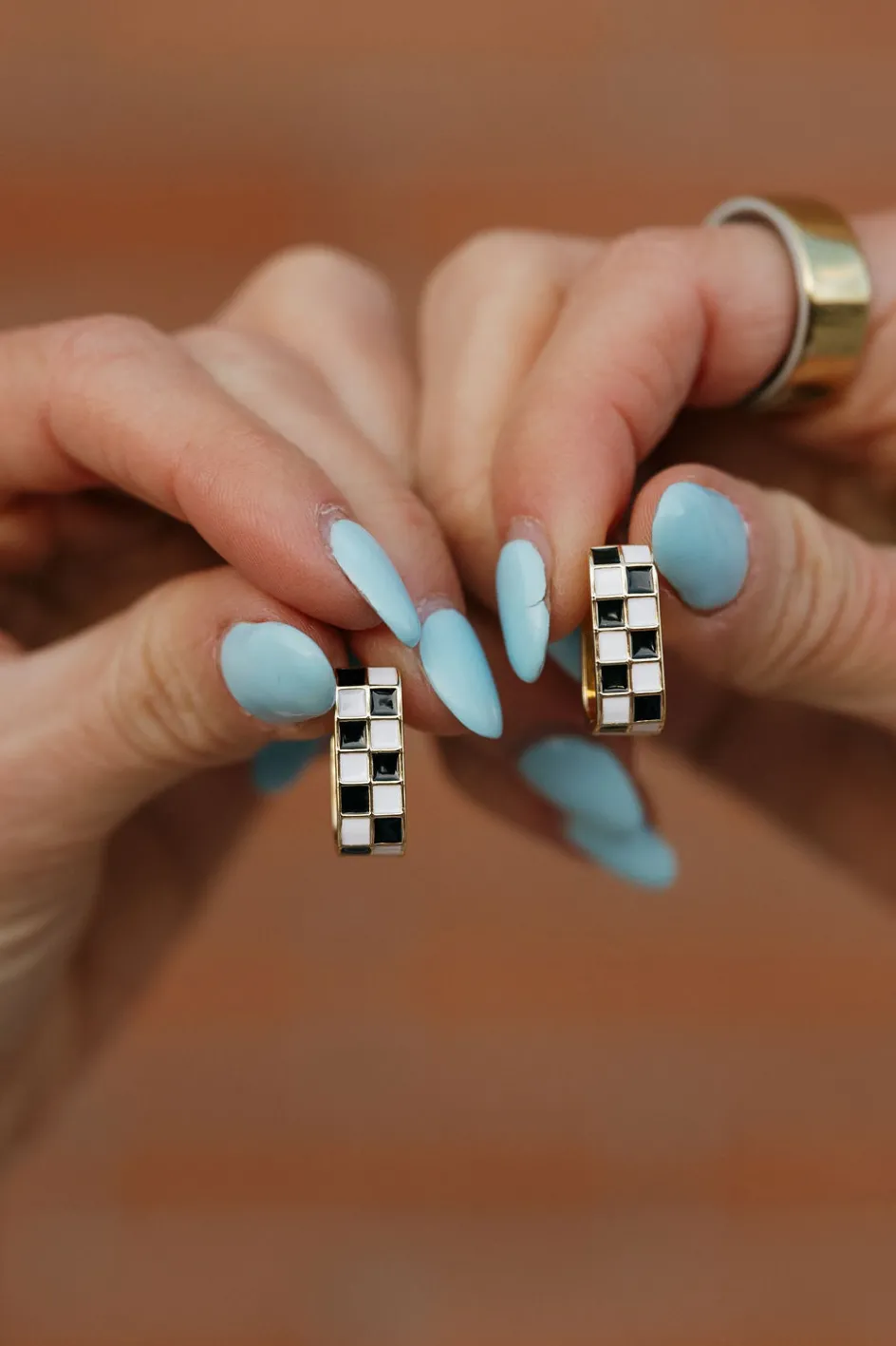 Ali Express Donnie Earrings- Black/White Fashion
