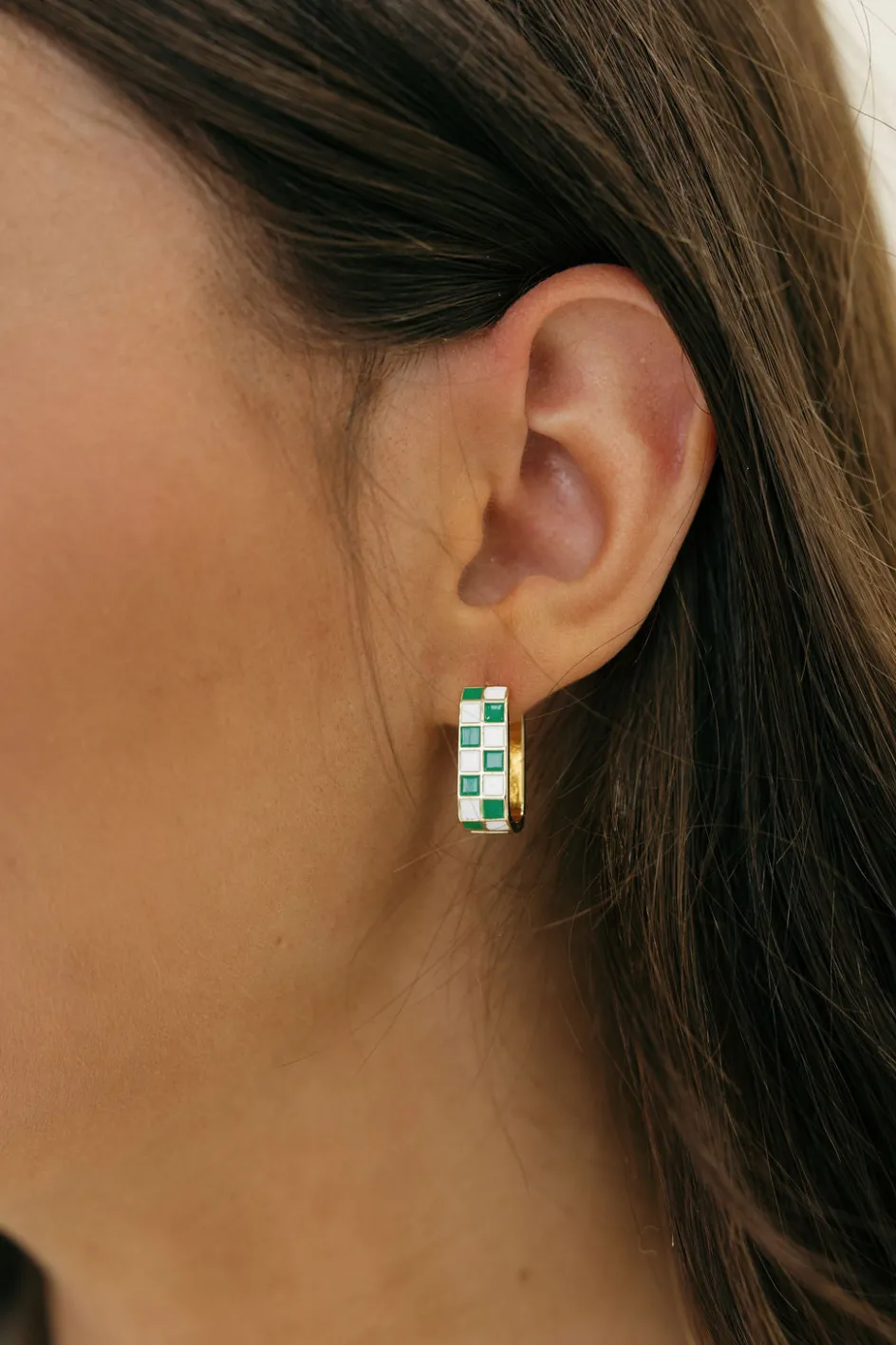 Ali Express Donnie Earrings- Green/White Online