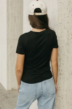 Dongguan Huoyoung Apparel Co Double Layer Tee- Black Fashion