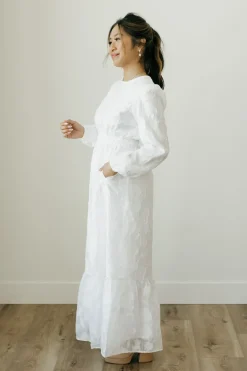 Tea N Rose Elisabeth Dress-Pure White Clearance