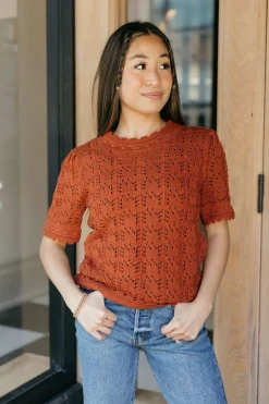 Polagram Emmie Top-Rust Orange Best
