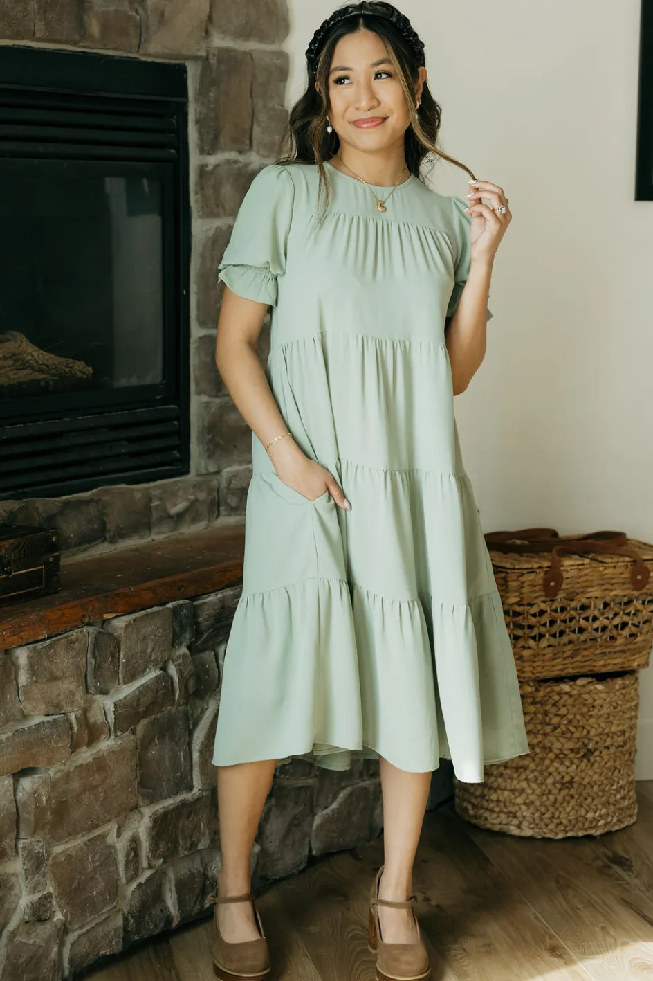 Dongguan Huoyoung Apparel Co Faith Dress-Pale Olive Green Hot