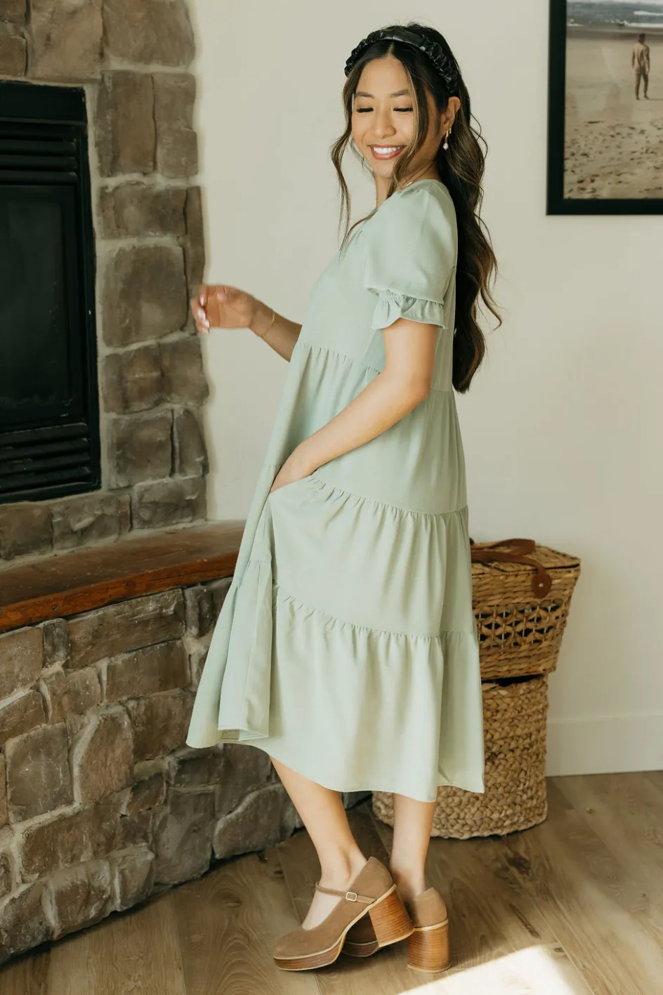 Dongguan Huoyoung Apparel Co Faith Dress-Pale Olive Green Hot