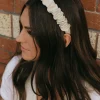 Ali Express Faux Leather Headband Black/Beige Sale