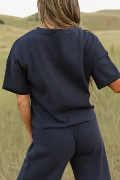 Dongguan Huoyoung Apparel Co Fitz Top-Navy Blue Discount
