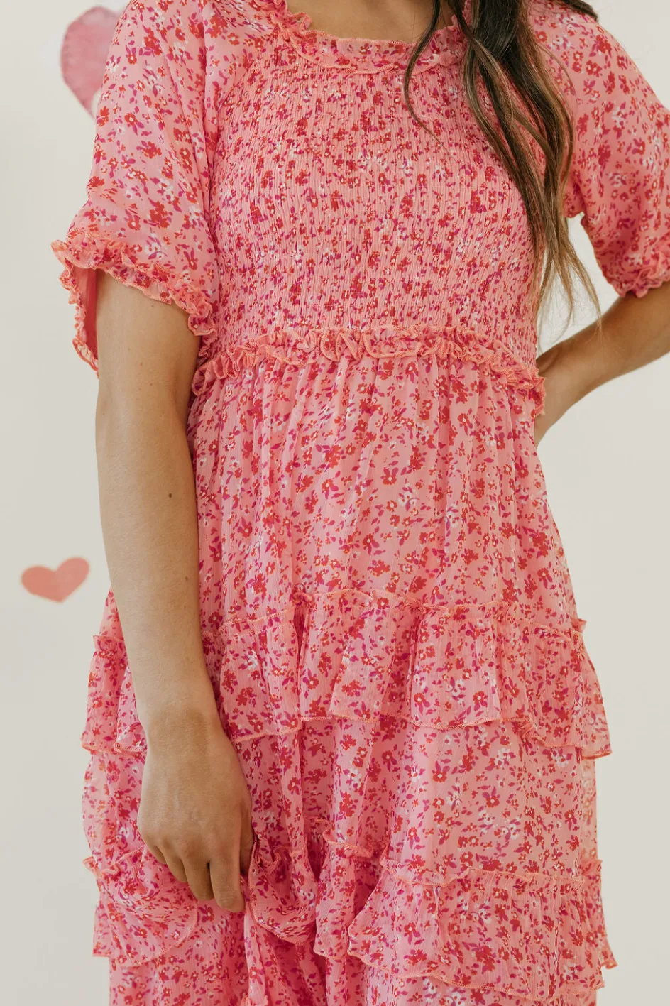 Dongguan Huoyoung Apparel Co Forever Yours Dress- Floral Pink Hot
