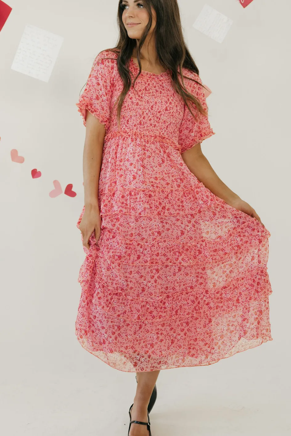 Dongguan Huoyoung Apparel Co Forever Yours Dress- Floral Pink Hot