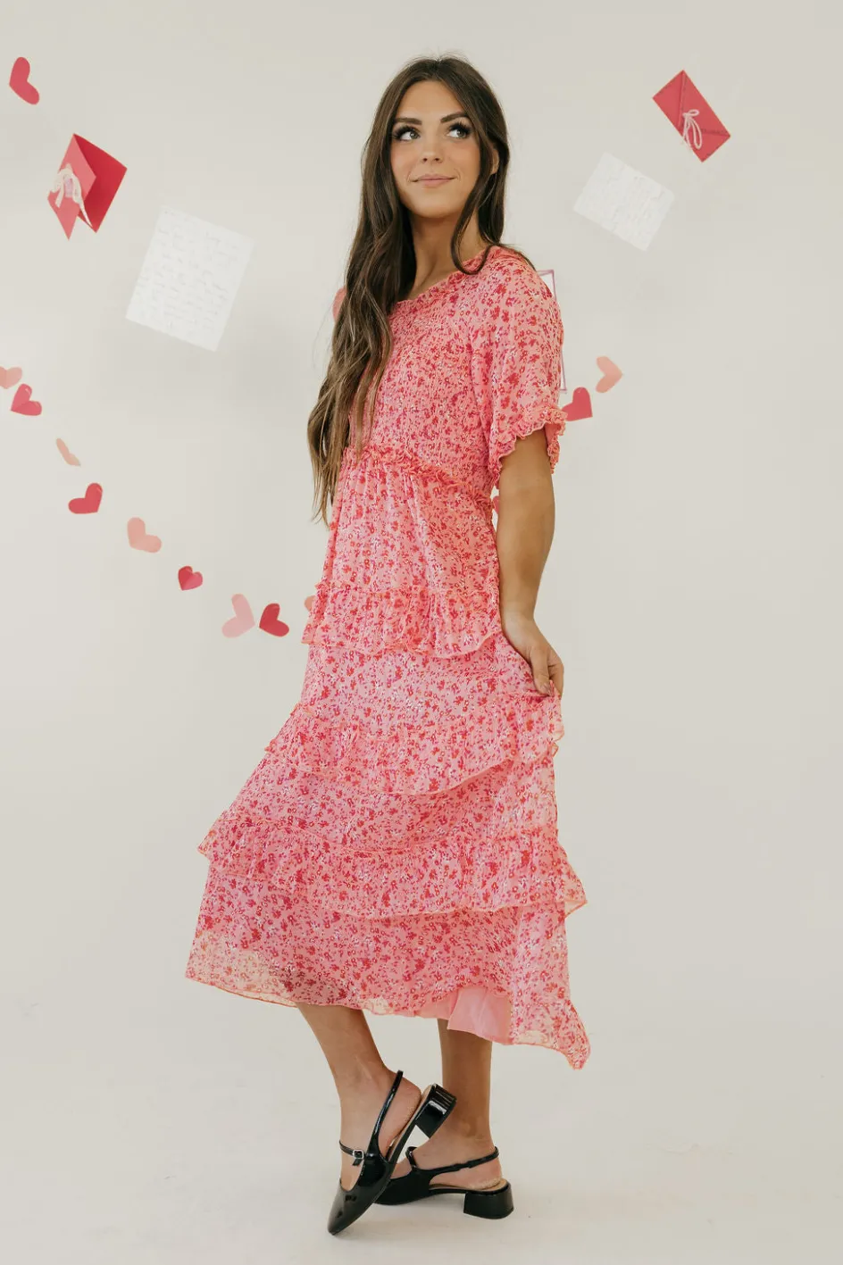 Dongguan Huoyoung Apparel Co Forever Yours Dress- Floral Pink Hot