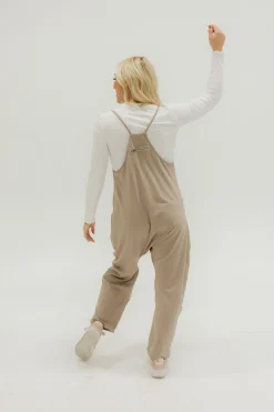 Free People Hot Shot Onesie-Mocha Latte Outlet