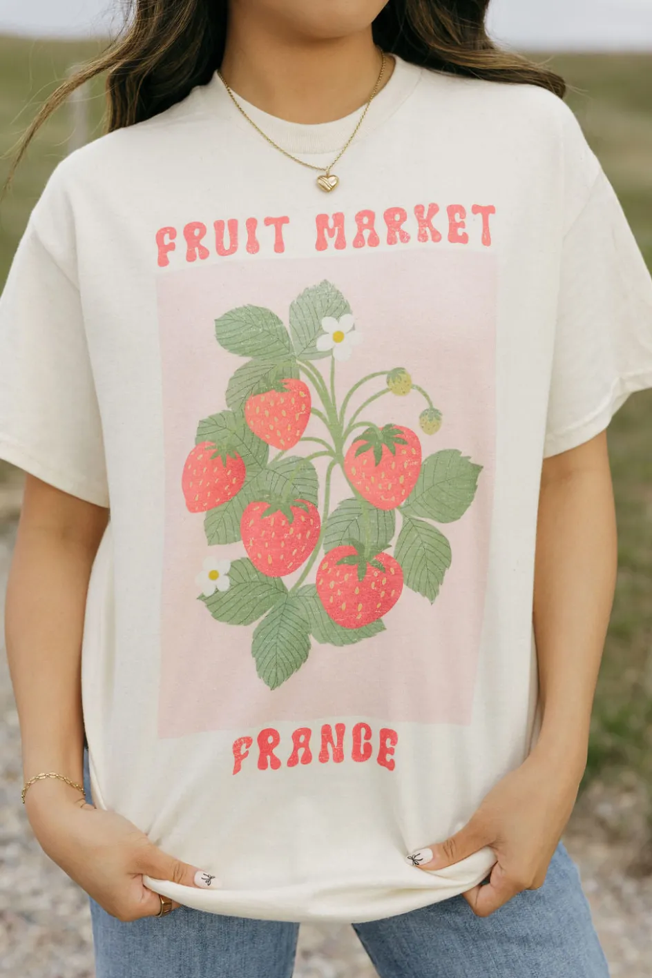 WKNDER French Market Tee-Ivory White Hot