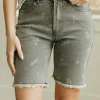 Tea N Rose Gabe Shorts-Washed Black Hot