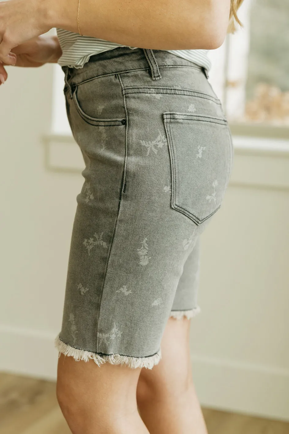 Tea N Rose Gabe Shorts-Washed Black Hot