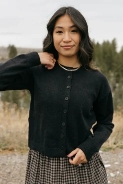 Ooh Fashion Gia Cardigan- Black Clearance