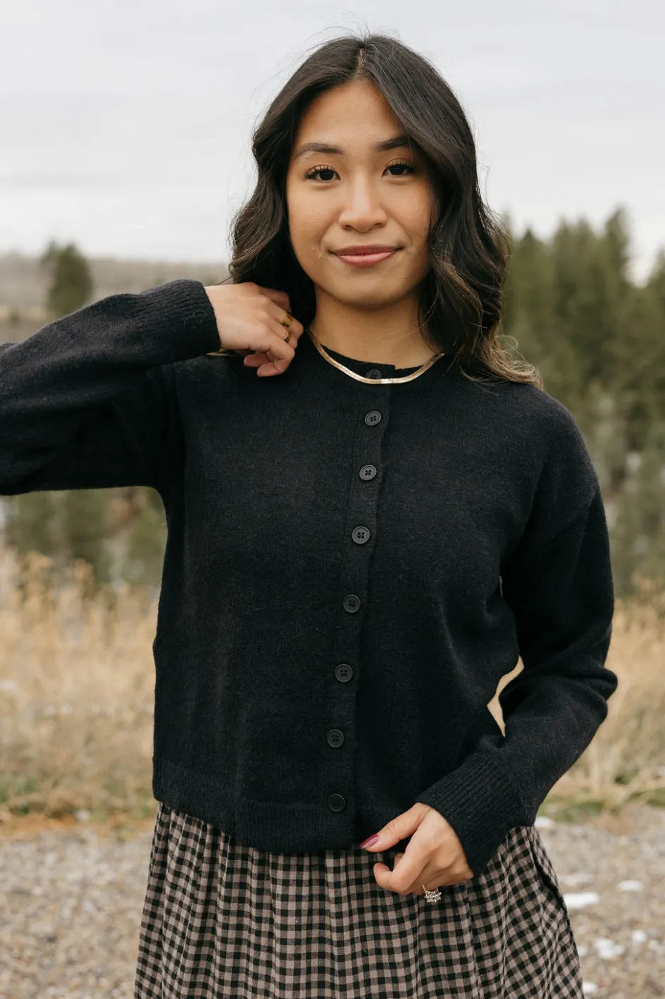 Ooh Fashion Gia Cardigan- Black Clearance