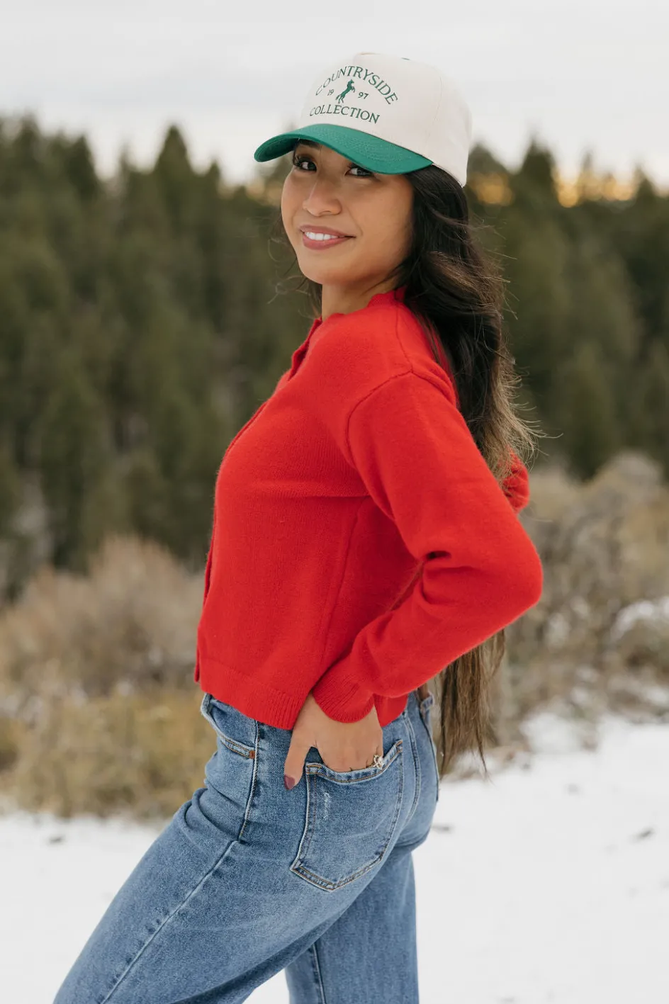 Ooh Fashion Gia Cardigan- Red Clearance
