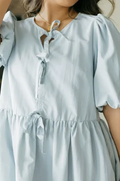 Vine & Love Gisele Dress-Light Blue Clearance