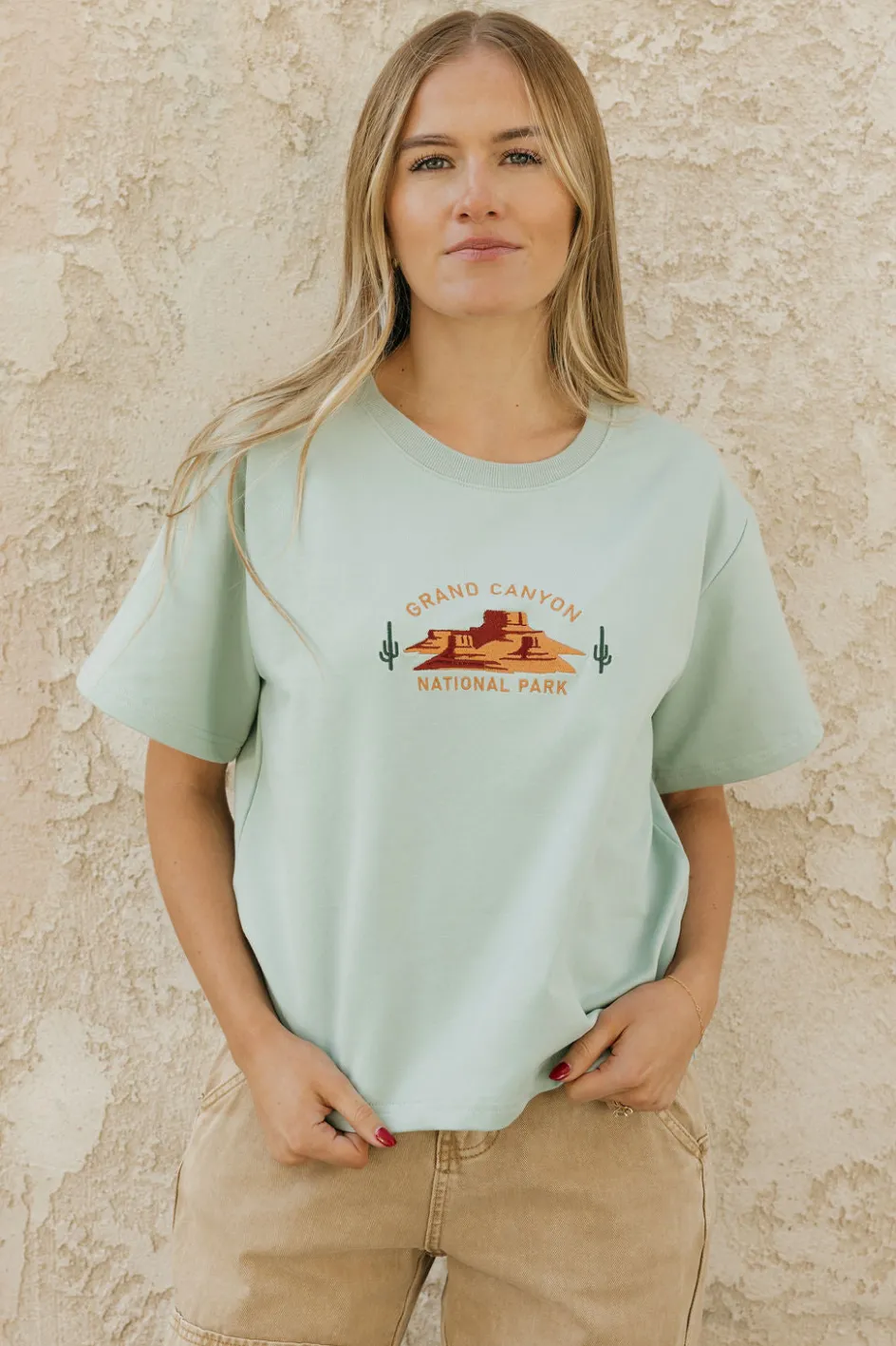 Dongguan Huoyoung Apparel Co Grand Canyon Park Tee-Mist Green Online