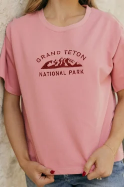 Dongguan Huoyoung Apparel Co Grand Teton Park Tee- Pink Outlet