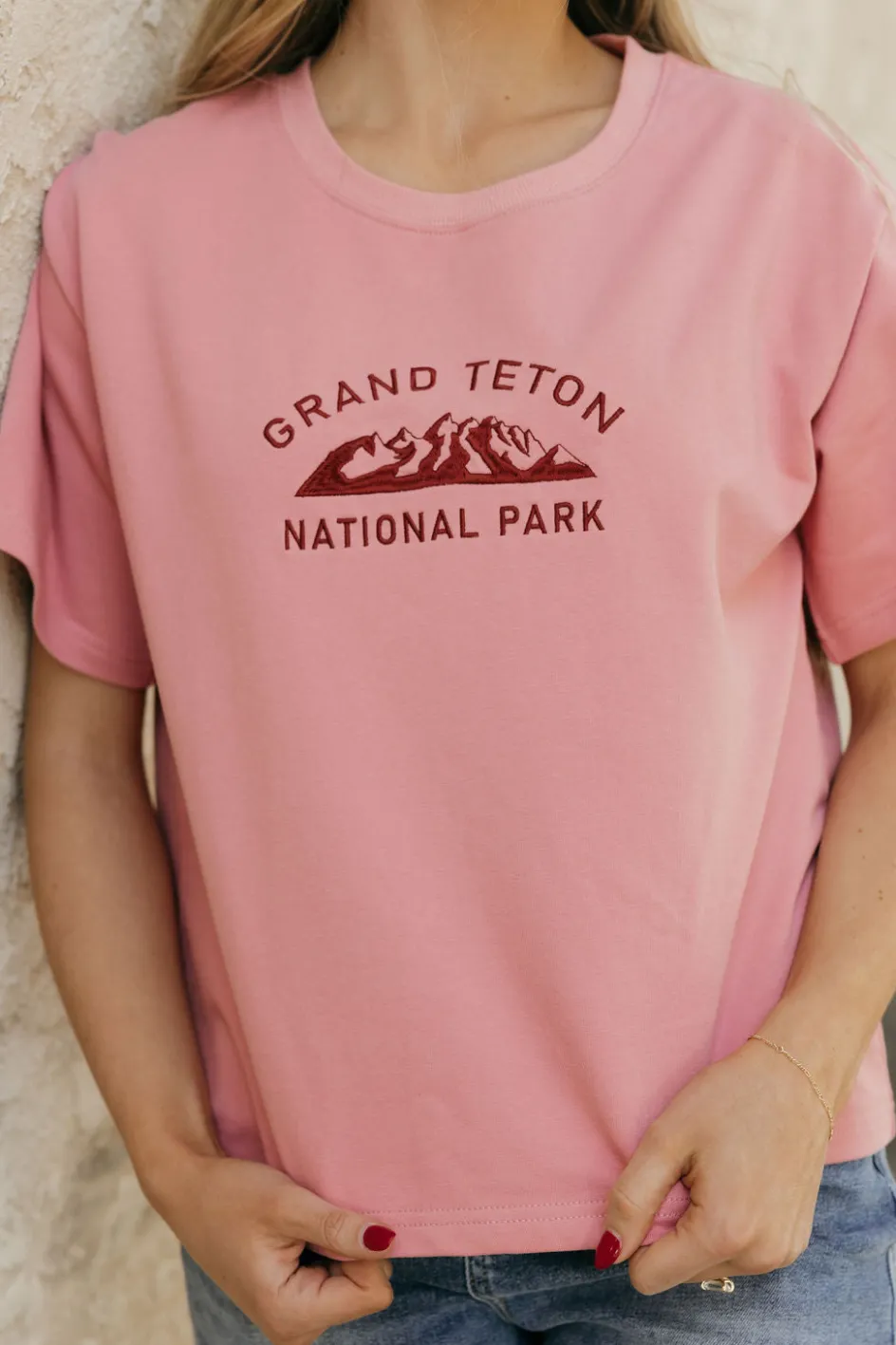 Dongguan Huoyoung Apparel Co Grand Teton Park Tee- Pink Outlet