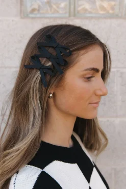 Ali Express Hair Bow Set Black/Cream/Blue Fashion