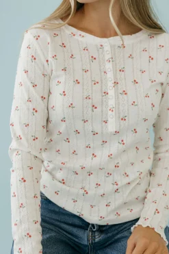 Dongguan Huoyoung Apparel Co Haisley Top-Ivory Cherries Neutral New