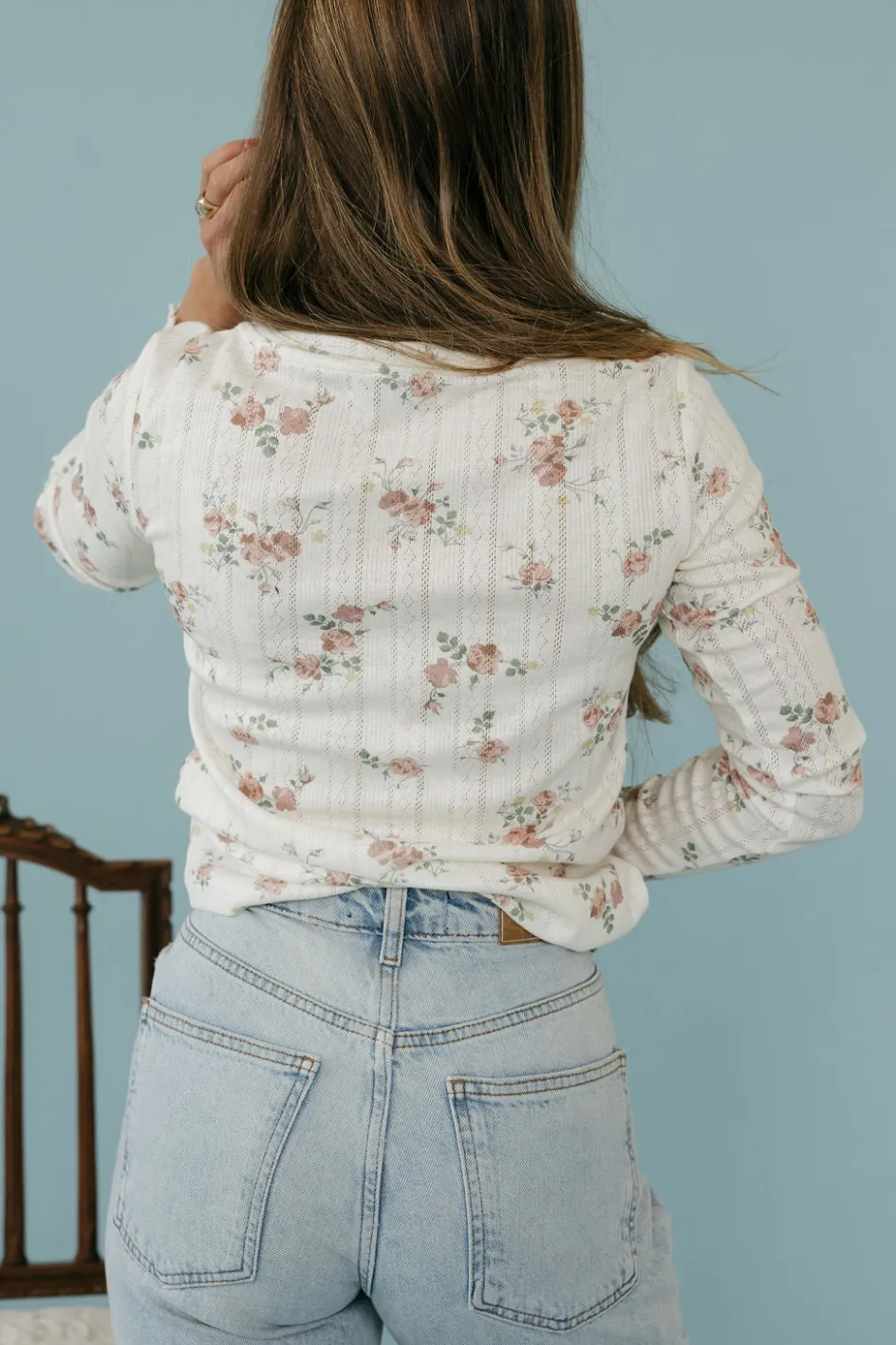 Dongguan Huoyoung Apparel Co Haisley Top-Ivory Floral Neutral Hot