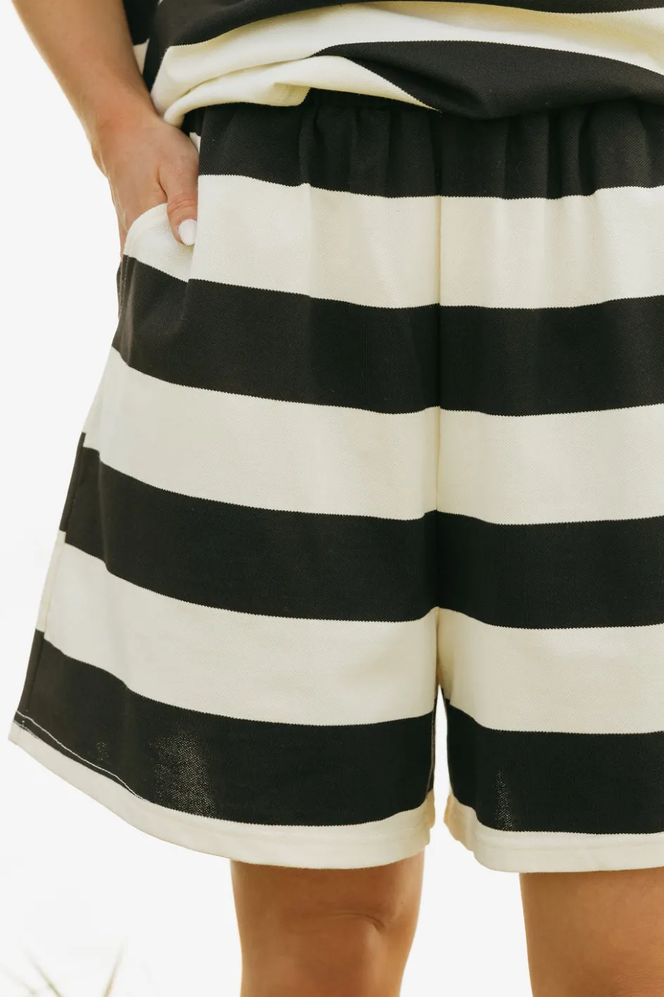 Polagram Halie Shorts-/Cream Black Sale