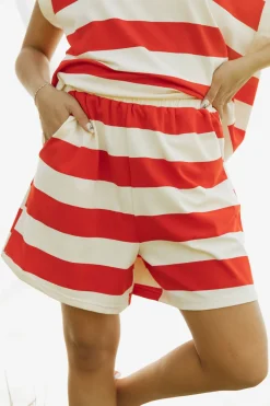 Polagram Halie Shorts-/Cream Red Outlet