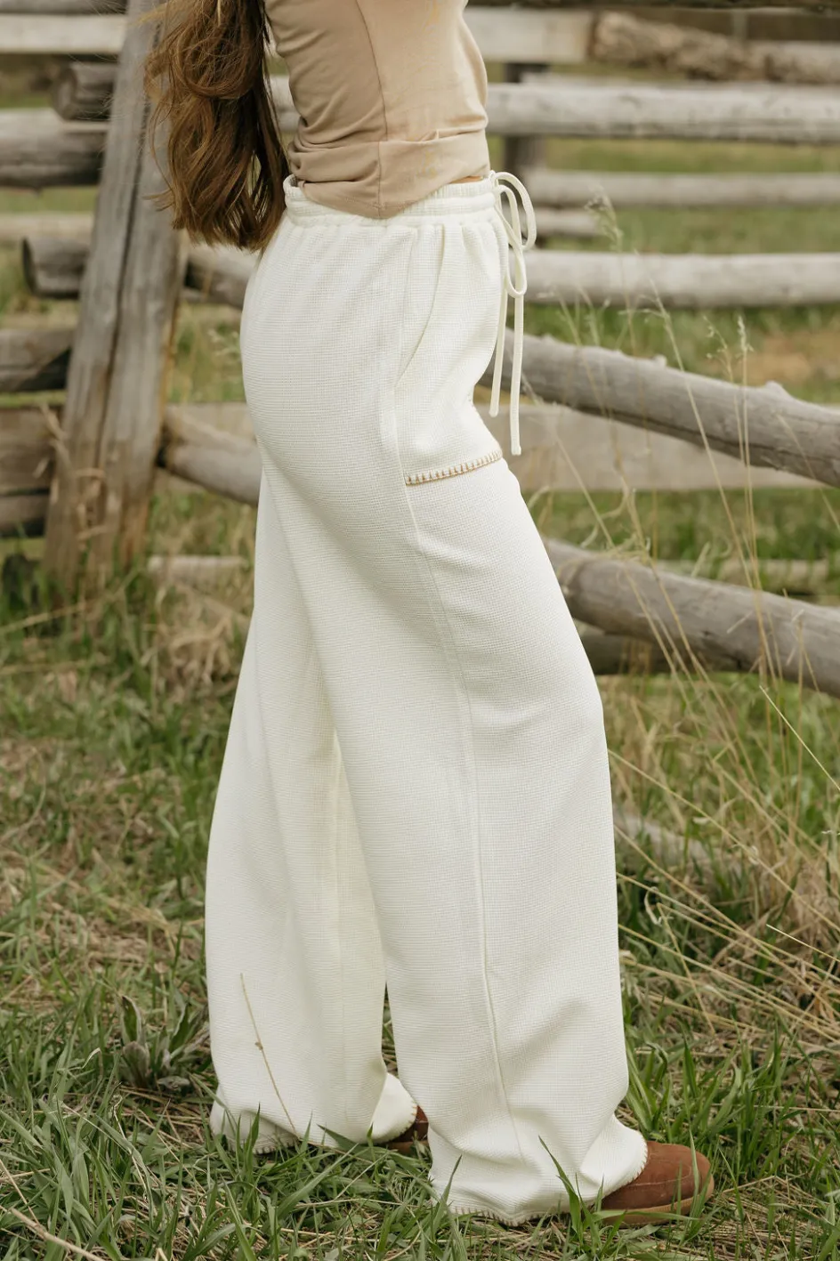Polagram Harding Pants-Cream White New