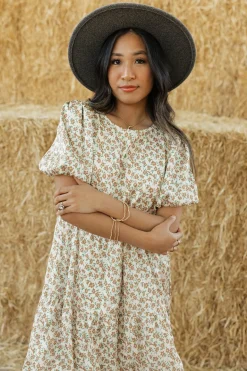 Dongguan Huoyoung Apparel Co Harley Dress-Cream Floral Neutral Online