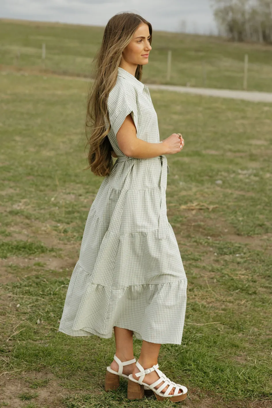 Polagram Harrison Dress-Beige/Black Neutral New