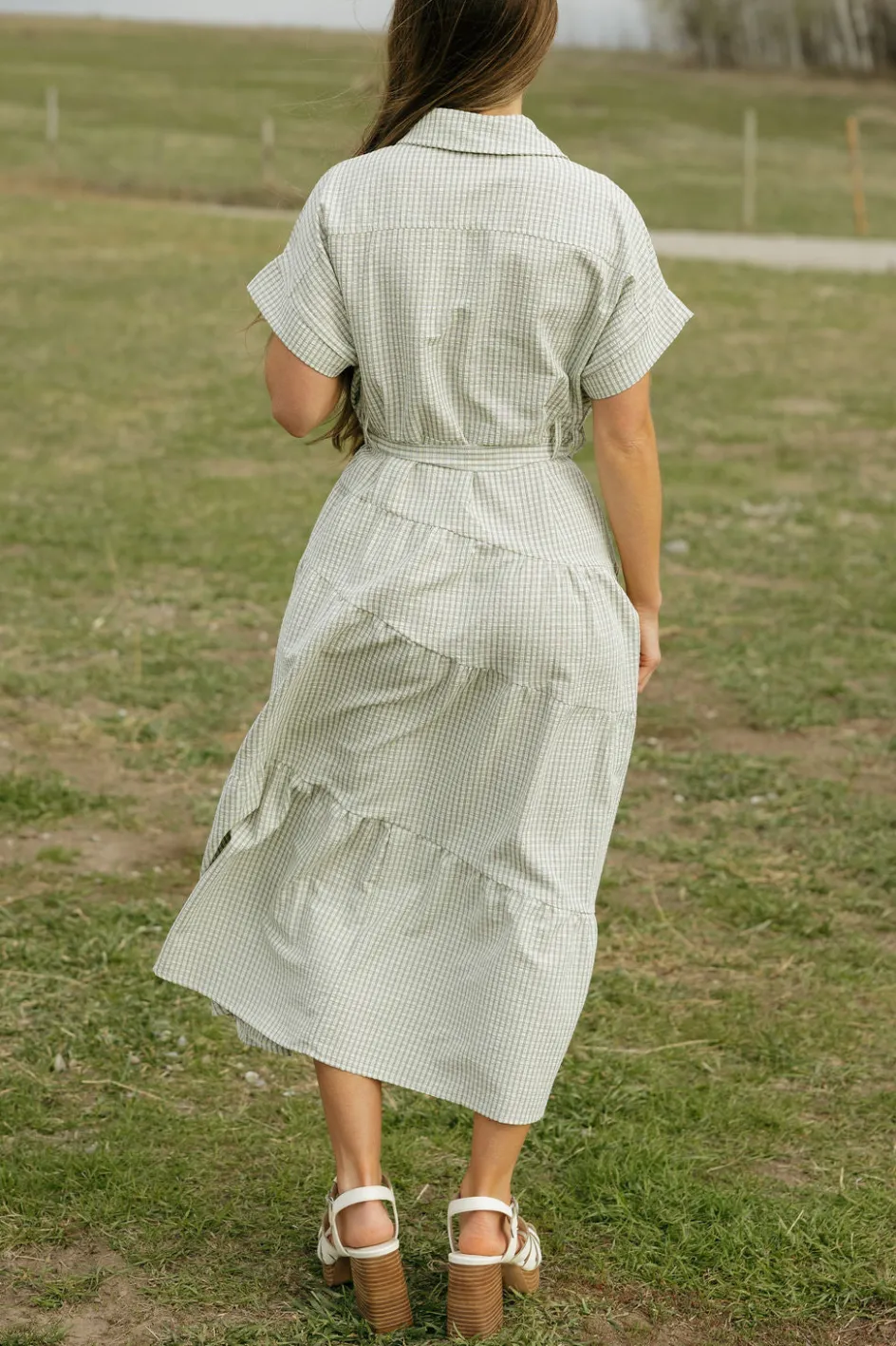 Polagram Harrison Dress-Beige/Black Neutral New