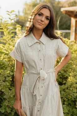 Polagram Harrison Dress-Cream/Black White Sale